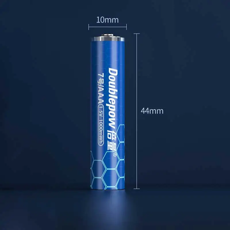 Перезаряжаемая литий-ионная батарея 1 5 в AAA МВт/ч USB для пульта дистанционного