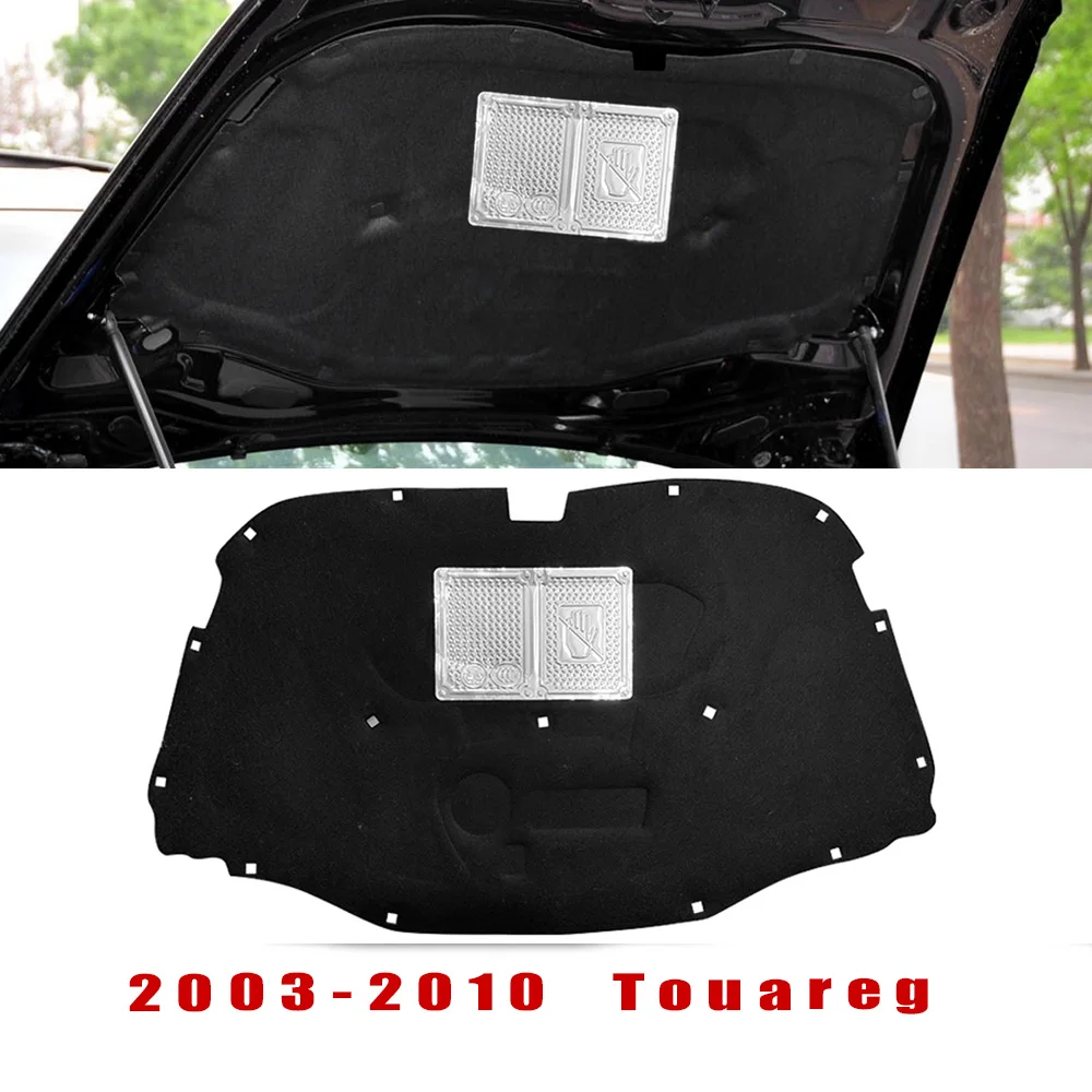 

Для Volkswagen VW Touareg 2003-2018 автомобильная теплоизоляция, хлопок, передний капот, брандмауэр, коврик для двигателя, шумоподавитель