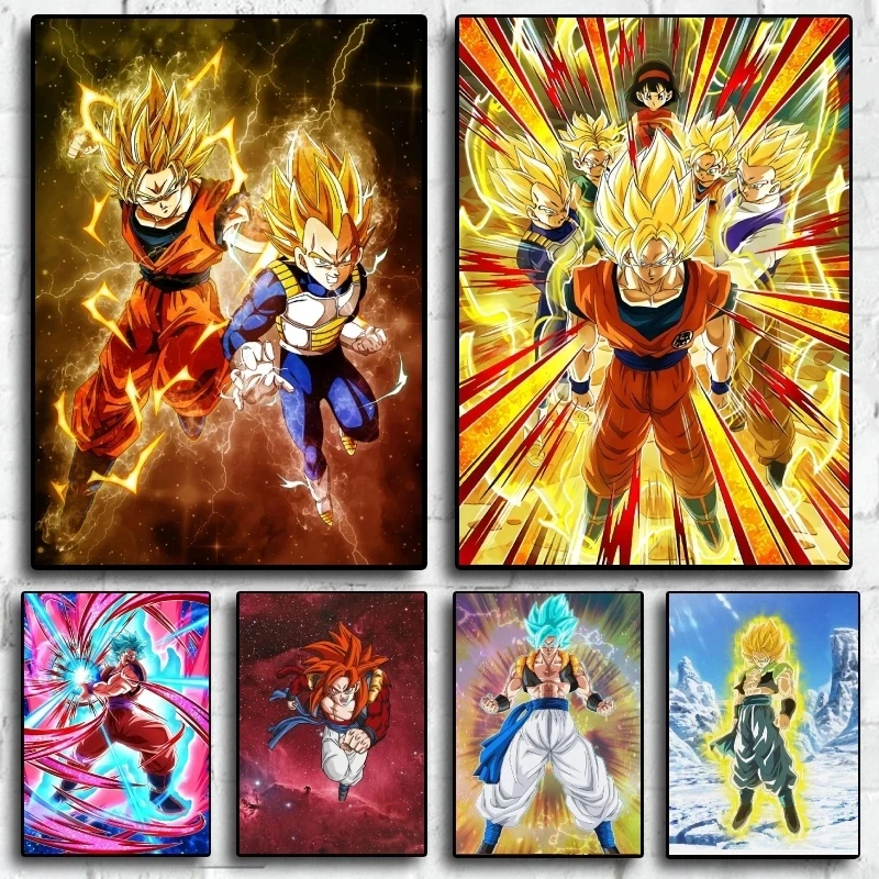 

Настенная картина Kakarotto SonGohan, модульные картины, драконий жемчуг, HD печатная фотография для гостиной