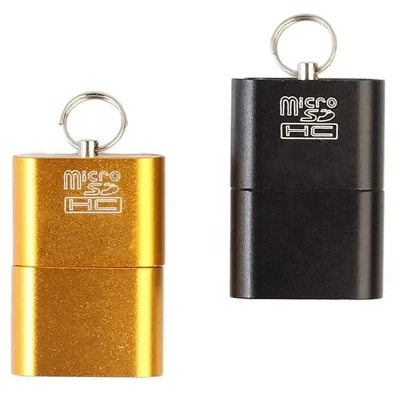 Ультратонкий мини-кардридер из алюминиевого сплава 480 Мбит/с USB 2 0 T TF Micro SD