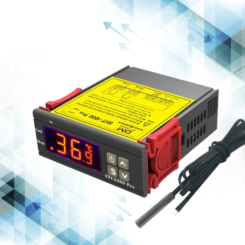 

Цифровой регулятор температуры M2EC STC-1000 PRO, термостат, терморегулятор, реле инкубатора, 220 В переменного тока/110 В переменного тока, нагревательное охлаждение