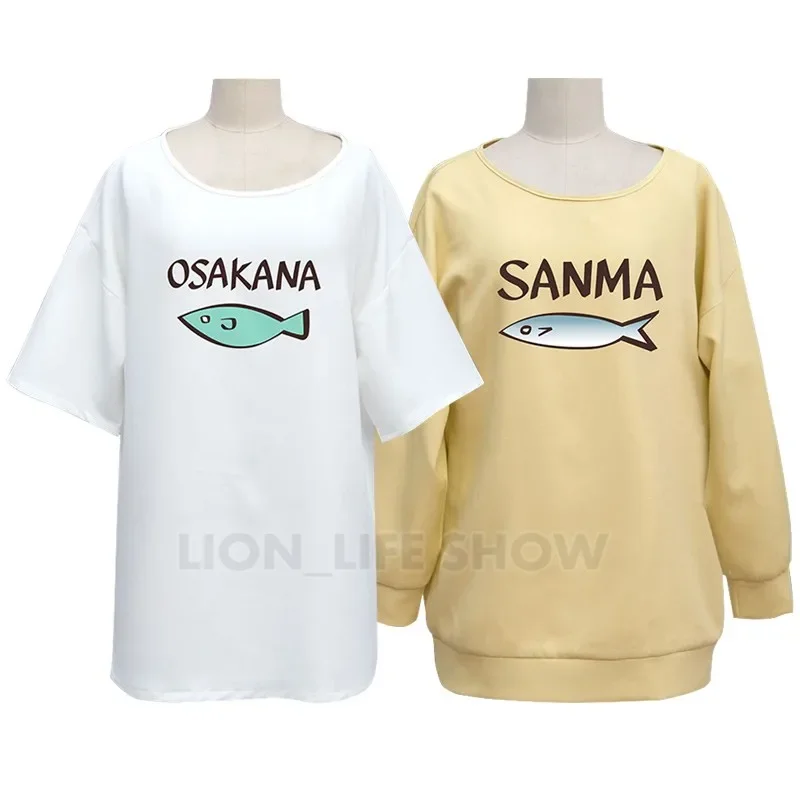 Карнавальный костюм Osakana 40 форм кот котенок белый косплей с короткими рукавами