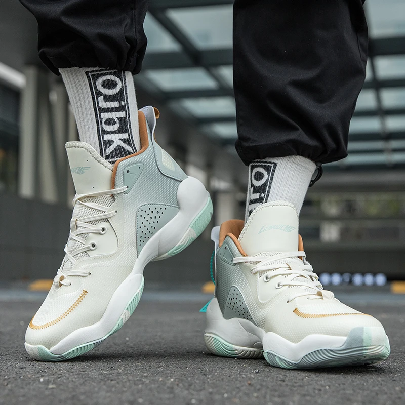 QNX-817 High Quality Mens Basketball Sneakers Non-slip Training Sports Shoes Adults Breathable Cushion  Basketball Shoes 36-45