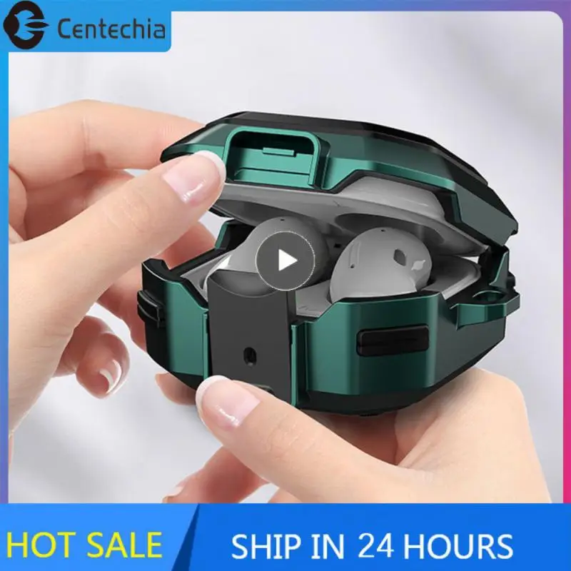 

Switch Buckle Secure Lock Full Body Protector For Samsung Galaxy Buds Live/ /2 Armor Cover Safety Locking Case Protector Matte