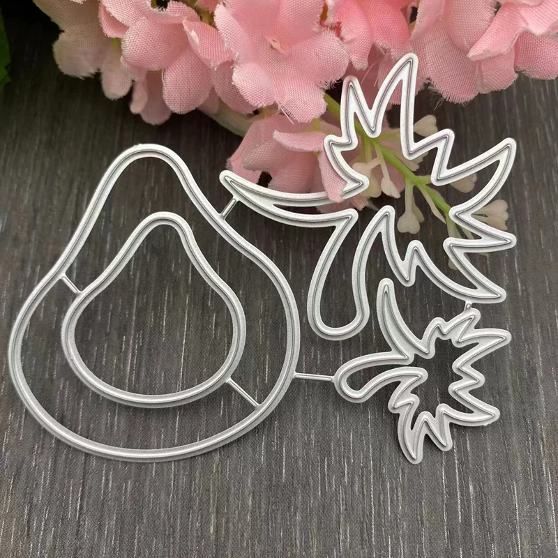 

Fruit Cherries Frame Metal Stencil Mold Cutting Dies Decoration Scrapbook Die Cuts Album Paper Craft Embossing DIY Card Crafts