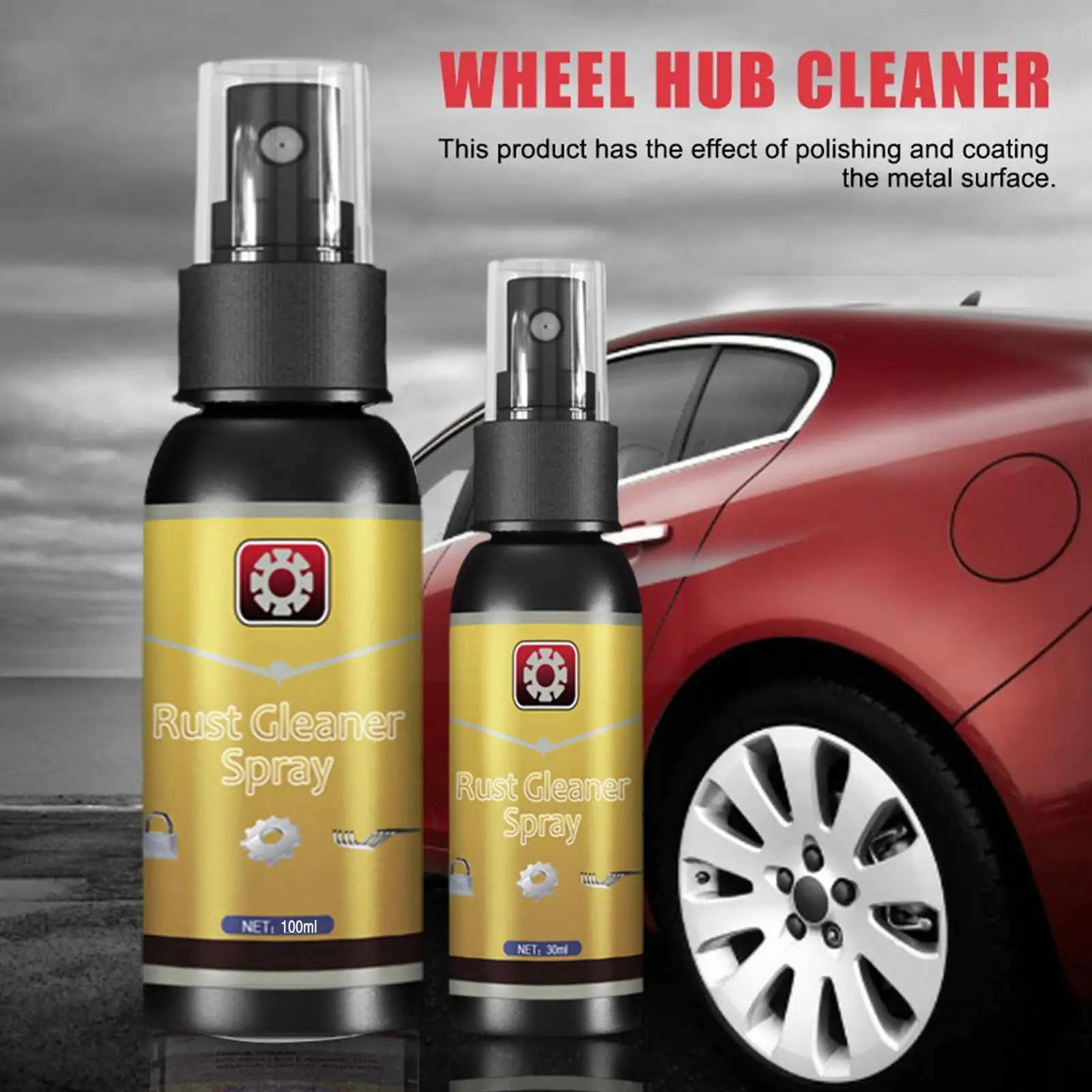 

100ML Multifunctional Rust Remover Polisher Polisher Car Steel Polisher Rust Remover Wheel Rust Remover P7H9