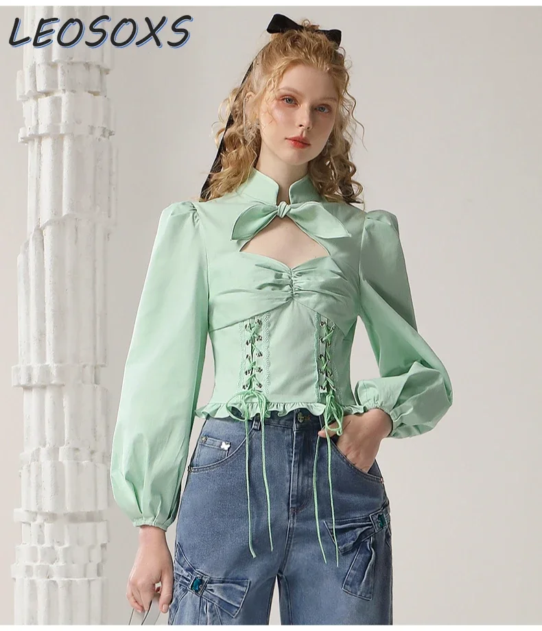 LEOSOXS лидер продаж рубашка для работы в китайском стиле на раннюю осень новинка 2024