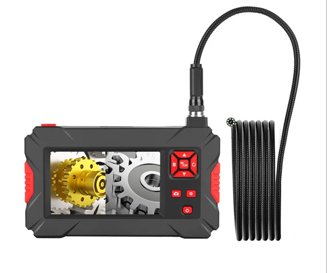 

newest 4.3 inch screen endoscope dual camera 2mp 1080p inspection camera 8mm borescope with snake wire