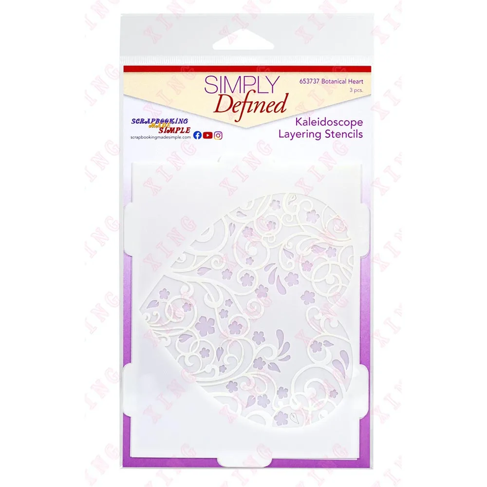 

New Valentine's Day Scrapbook Decoration Embossing Diy Layering Stencils 2023 Greeting Card Handmade Craft Botanical Heart Molds