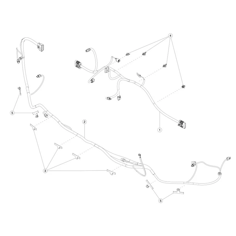 2X жгуты проводов панели радиатора резервуара для воды 2489050 -00-A Tesla Model Y 2021-2023 Жгут