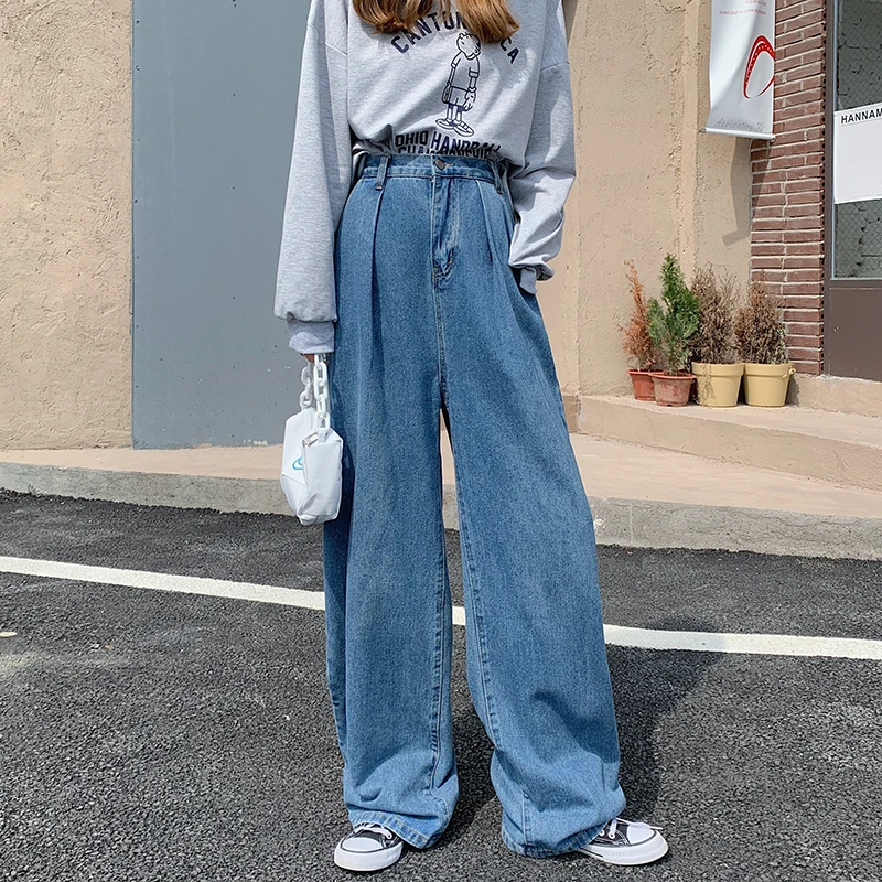 

Брюки-карго женские прямые с завышенной талией и карманами