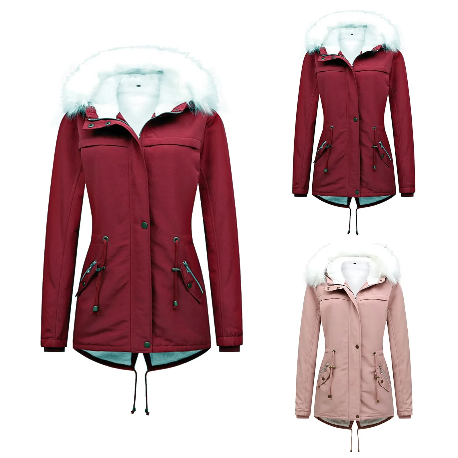 

Женская осенне-зимняя куртка из искусственного шелка и хлопка, темпераментная теплая женская кожаная куртка с флисовой подкладкой, теплое домашнее пальто для женщин