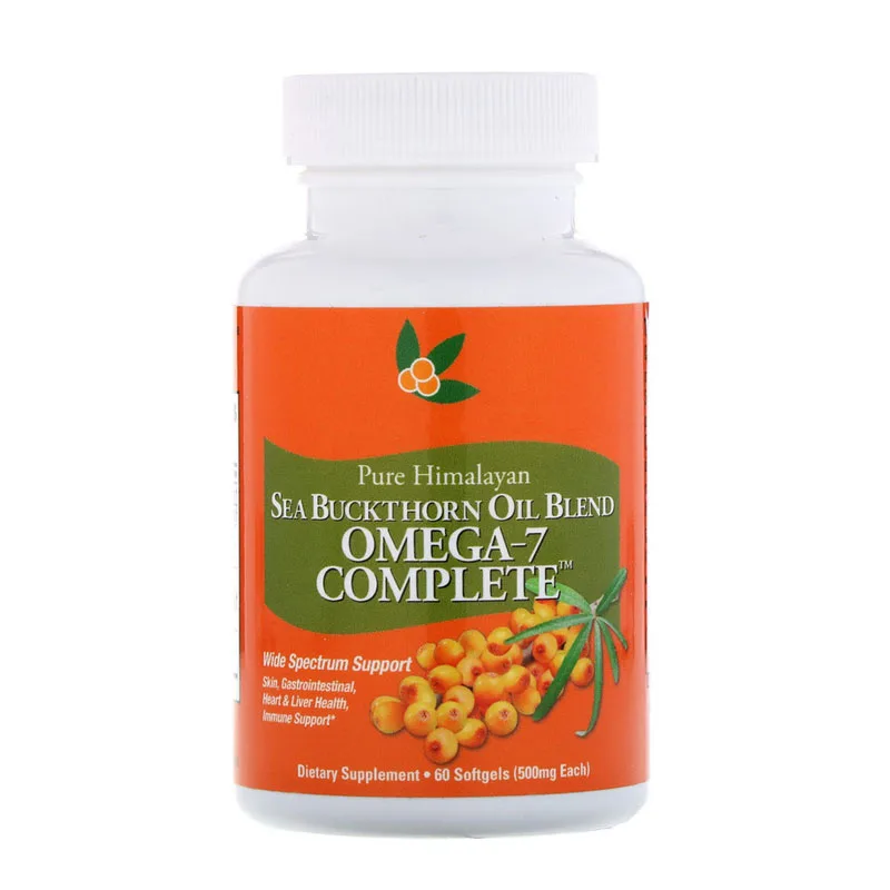 

PURE HIMALAYAN SEA BUCKTHORN OIL BLEND OMEGA-7 COMPLETE 500MG*60 SOFTGELS