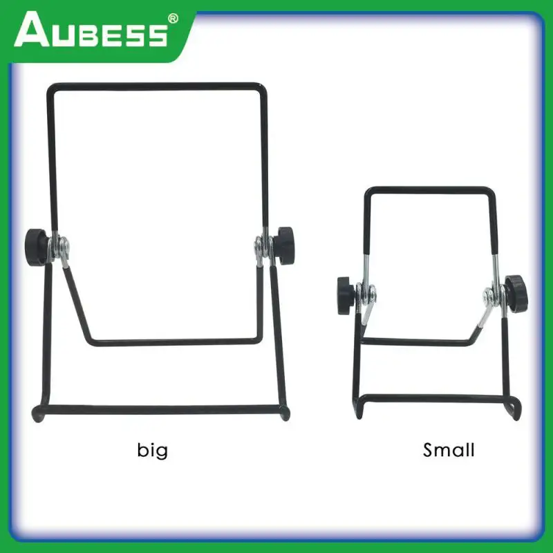 

About 120g Rotatable Stand Front Design Wire Bracket Non-slip Foldable Design Metal Bracket Tablet Support Black Laptop Stand