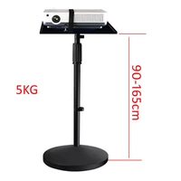 pma t3 85160 5kg 850 1650mm universal projector monopod stand laptop floor holder height adjustable with tray 39x28 5cm base