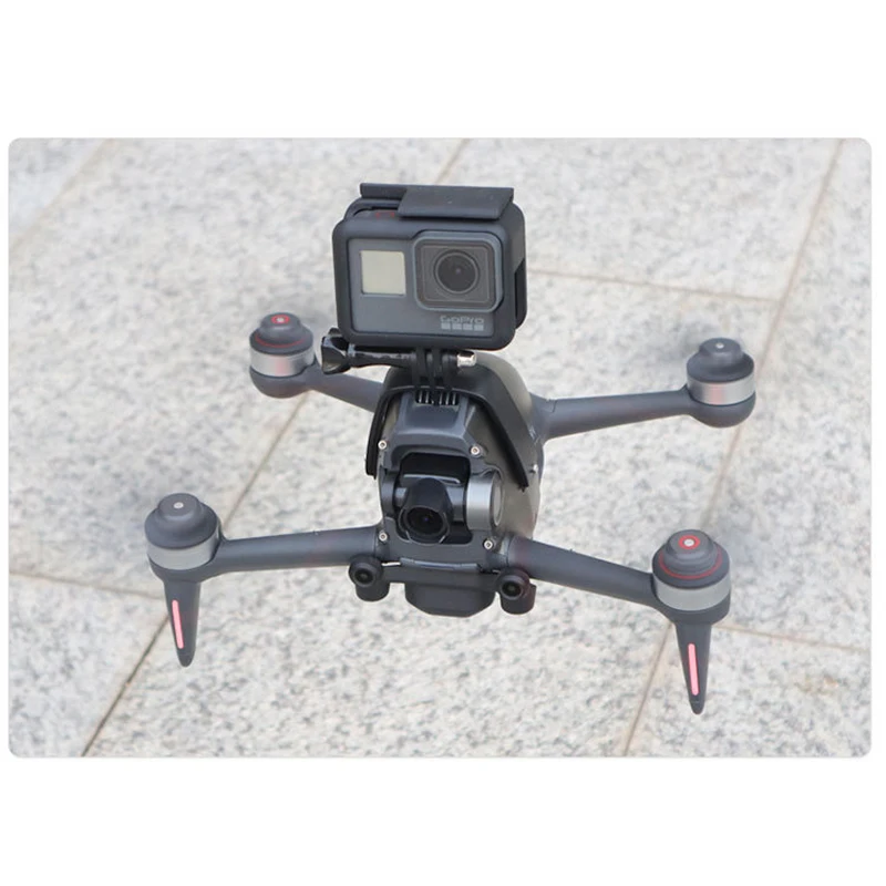 Фото Крепления для камеры Gopro Hero/DJI Action/DJI NANO/Insta360, фиксированный кронштейн для верхней съемки полета, аксессуары для дронов DJI PFV №4