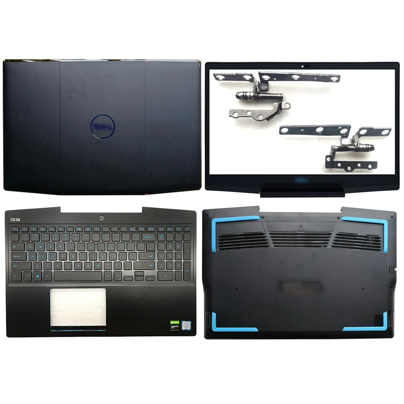 NEW Laptop LCD Back Cover/Front Bezel/Hinges/Palmrest/Bottom Case for DELL 15 G3 3590 Computer Case