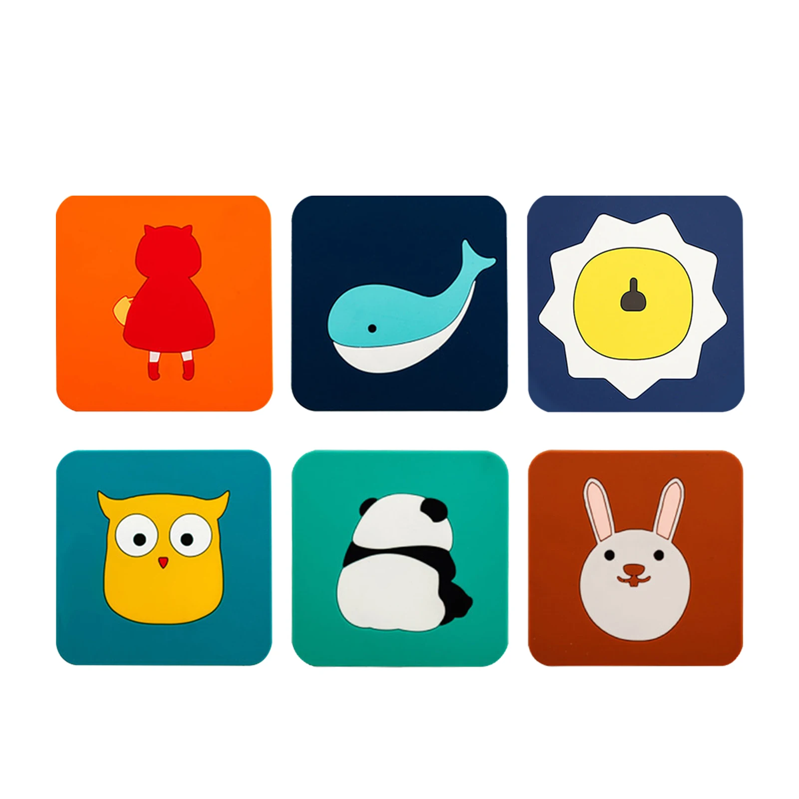 

6 шт./компл., посуда для напитков, не скользит, домашний декор, подставка под чашку, милый кофейный чай для стола, мультяшная теплоизоляция, ПВ...