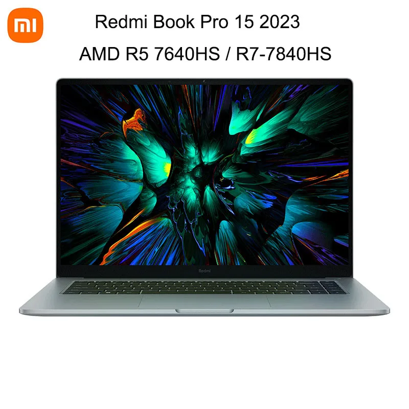 Ноутбук Xiaomi RedmiBook Pro 15, 2023 дюйма, 15,6 K, 3,2 Гц, IPS-экран, AMD Ryzen R5-7640HS, 16 ГБ, 120 ГБ, нетбук