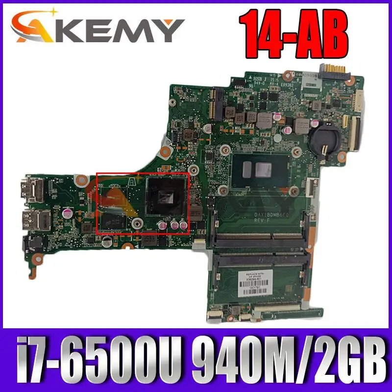 Материнская плата DAX1BDMB6F0 X1BD для ноутбука HP Pavilion 14-AB 14T-AB 810335-601 810335-501 810335-001 со