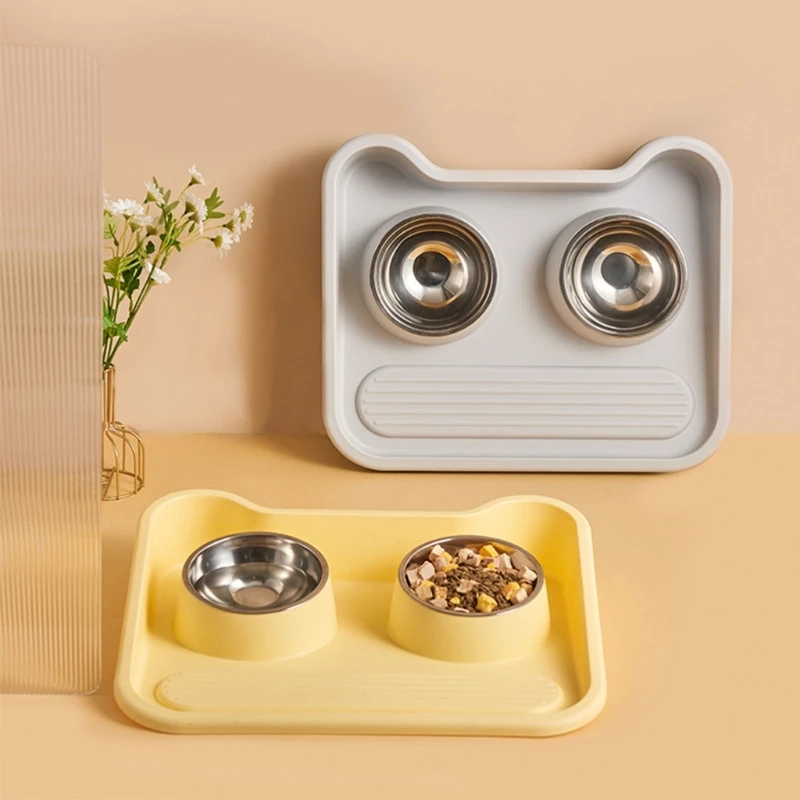 Feedind двойные миски для кормления домашних животных приподнятая миска контейнер