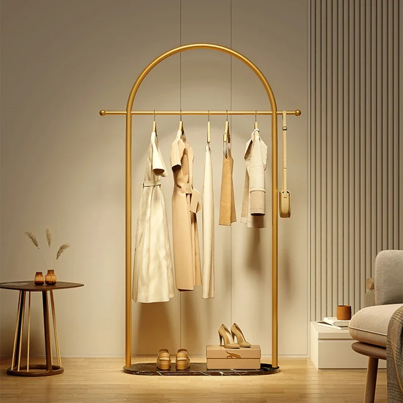 

Эстетичная Минималистичная металлическая стойка для девочек, дизайнерская стойка для одежды, современные скандинавские товары для дома