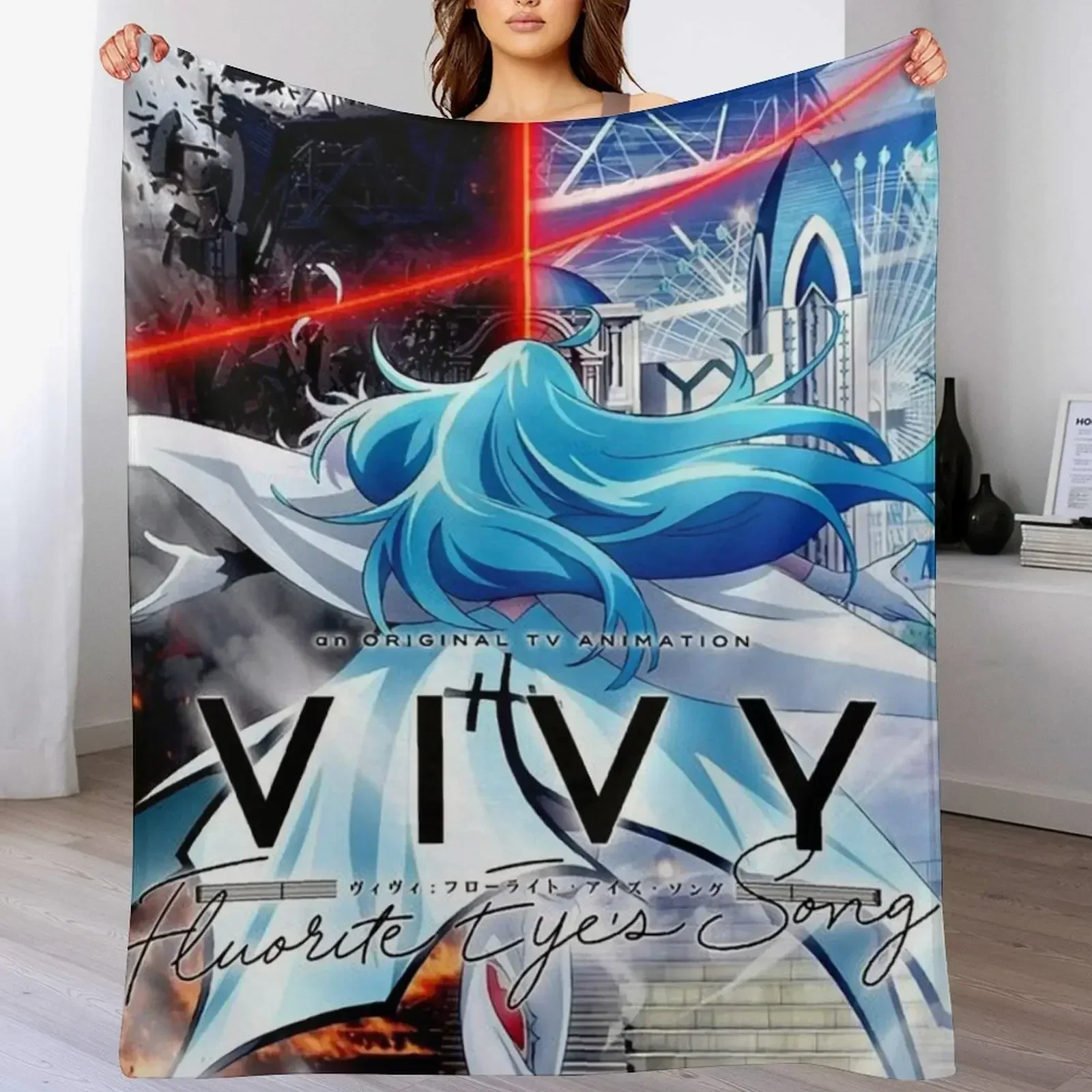 Vivy плед с рисунком глаз из флюорита красивое клетчатое покрывало на диван летнее