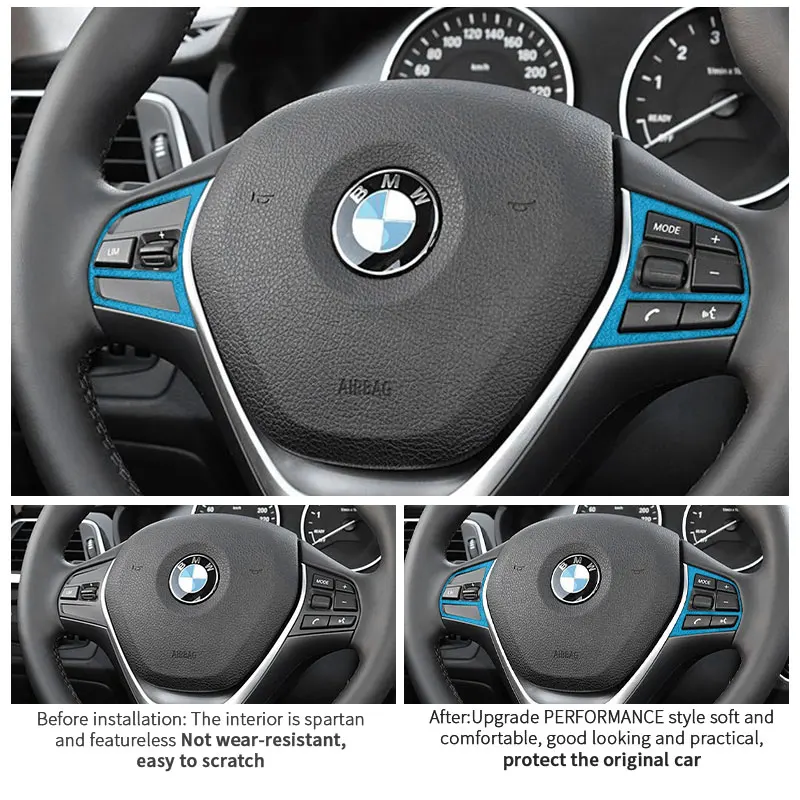 Для BMW 3 4 Ser F30 F34 F32 F33 F36 Автомобильная кнопка на руле панель накладка наклейки из