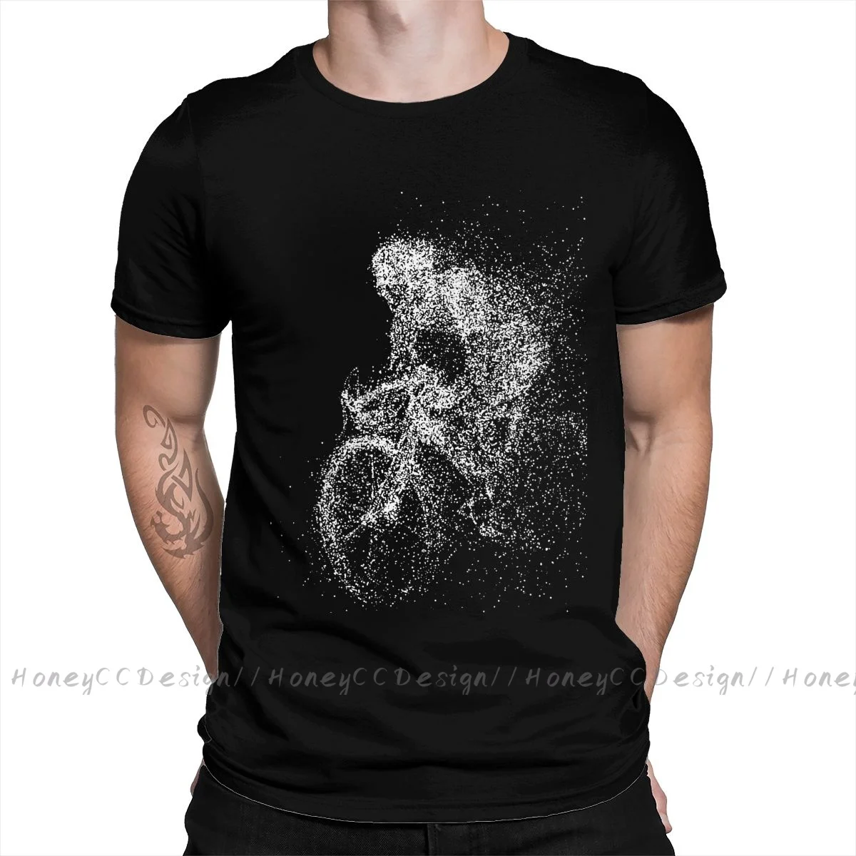 

MTB T-Shirt Men Cotton Short CYCLE BICYCLE Biking Boy Cycling Man Cyclist Essential Summer Sleeve asual Shirt Loose Tees