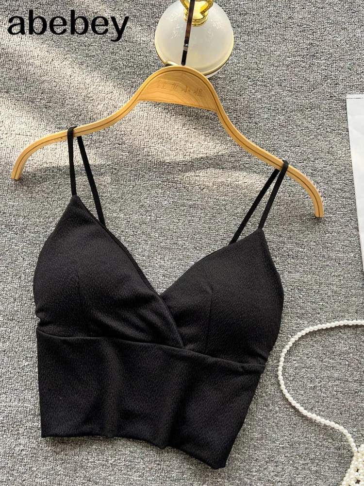 Кроп-Топ женский атласный пикантный бюстгальтер без косточек вязаный крючком