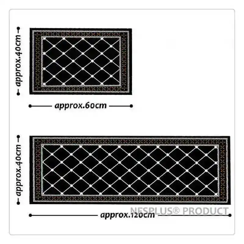 Напольный ковер с геометрическим рисунком кухонный коврик 40x60 см и 40x120