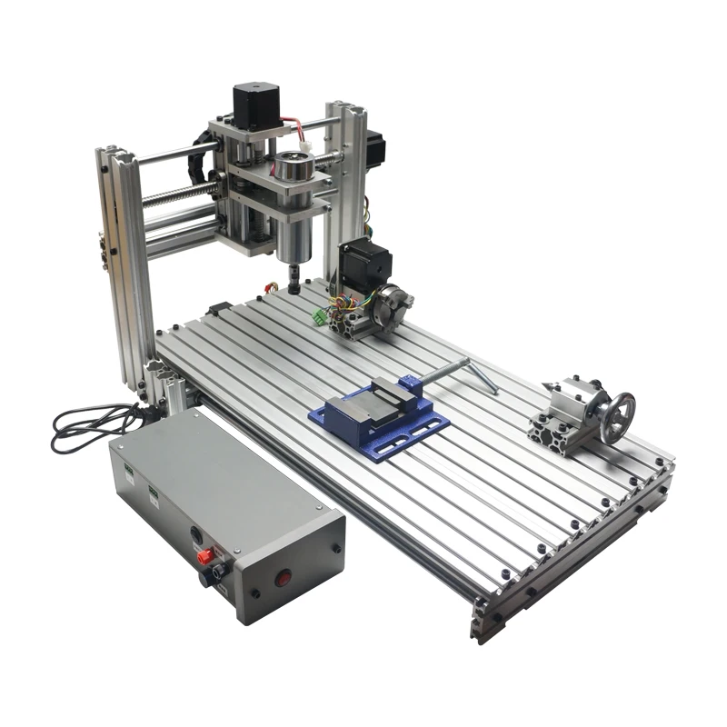 

400W 6020 diy cnc milling machine with 4 axis woodworking