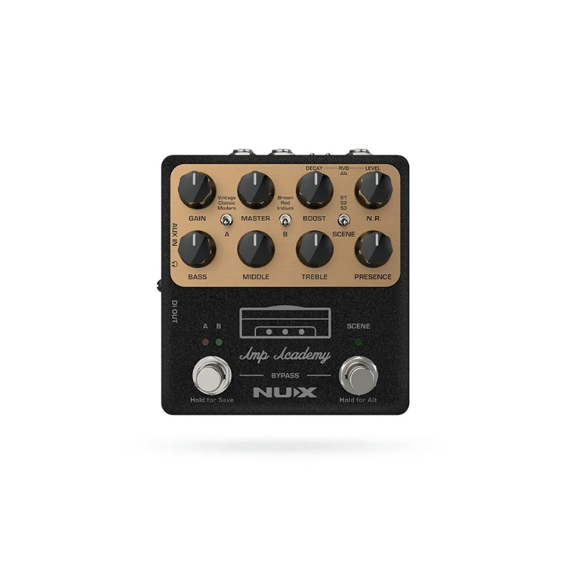 Фото Усилитель NUX-Amp Academy NGS-6 для педали электрогитары, эффектов для электрогитары, моделирования AMP, петля эффектов отправки/возвращения №1
