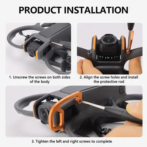 Карданный бампер для dji Avata 2, защита для дрона PTZ, Защитная панель из алюминиевого сплава, защита объектива камеры против столкновений, аксессуары для дрона