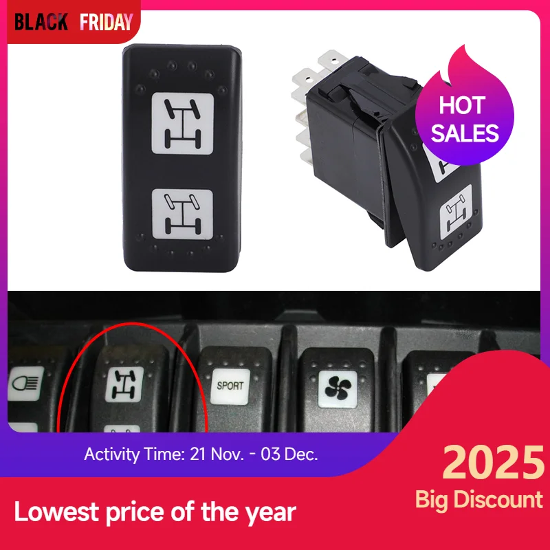 

Кнопочный переключатель 4WD 710001737 Переключатель полного привода для Can Am 2011-2017 Commander Maverick OEM 4X4 2011-2017