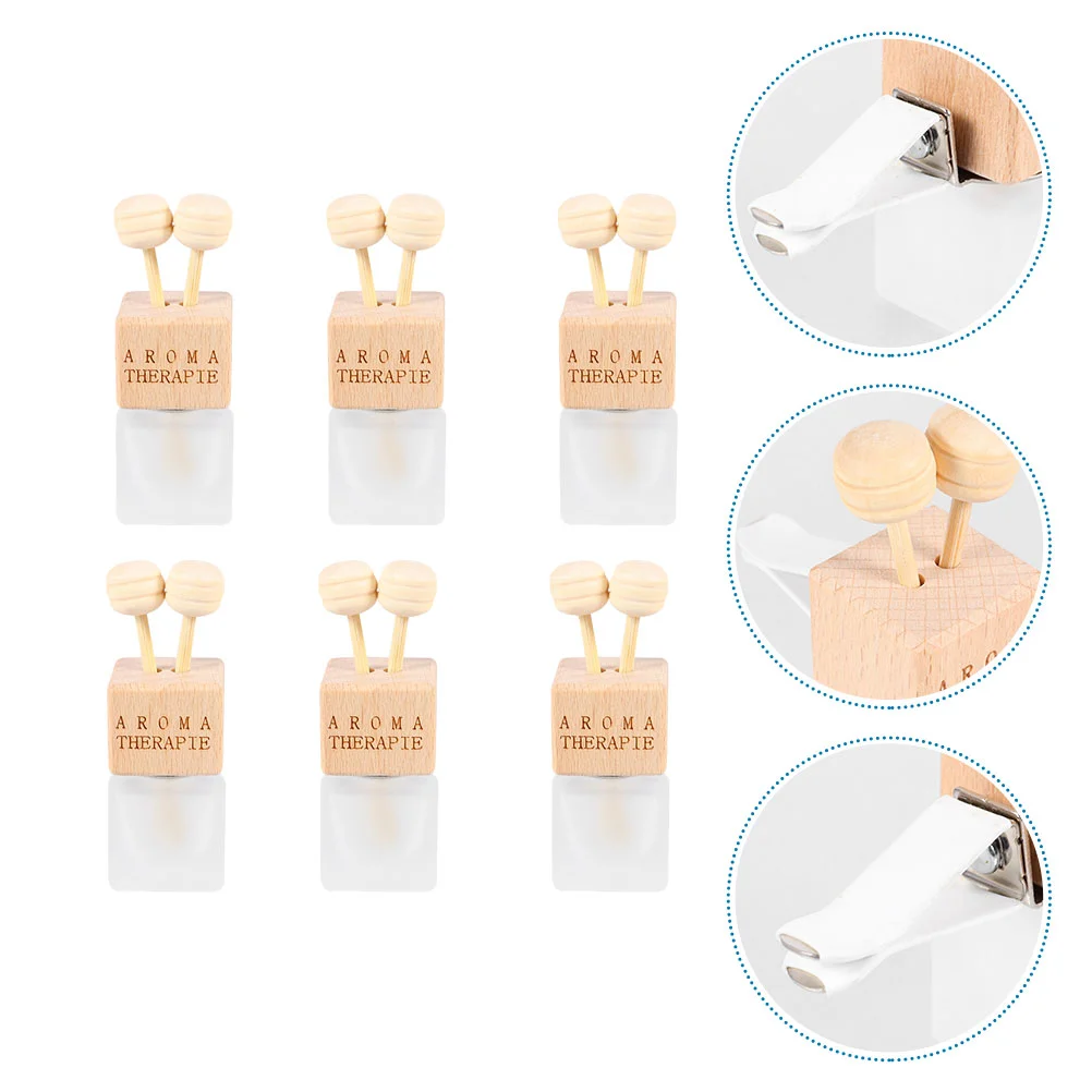 

Car Diffuserbottle Essential Glass Air Oil Freshener Bottles Refillable Scent Decoration Ornament Vent Accessories Empty