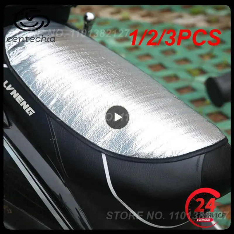 

1/2/3PCS Motorcycle Seat Cover Waterproof Summer Scooter Sun Pad Heat Insulation Cushion Prevent Bask