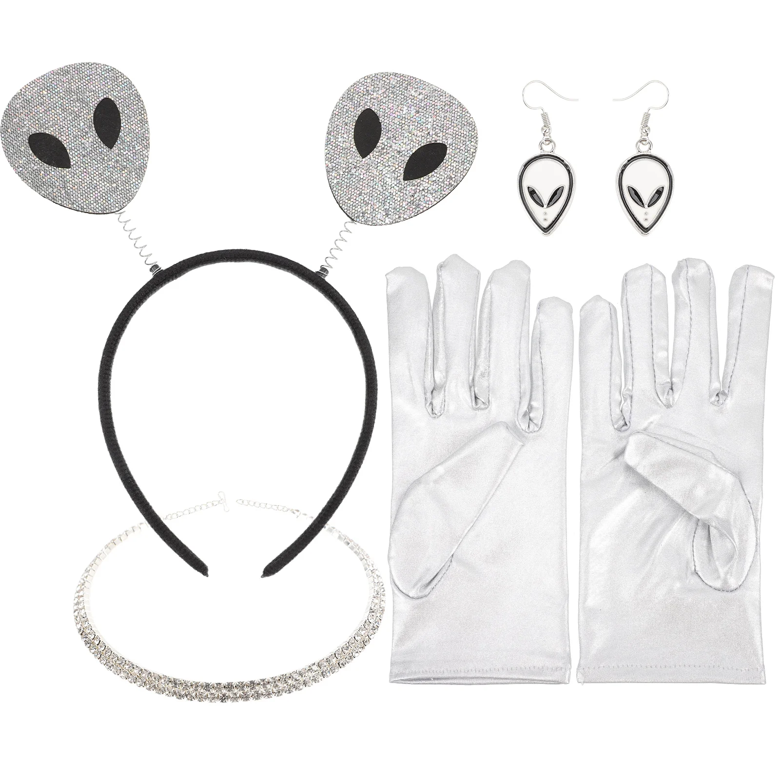 

Alien Headband Party Costume Boppers Head Accessory Funny Hair Headpiece Supplies Antenna Favors Space Gloves Christmasprom Ears