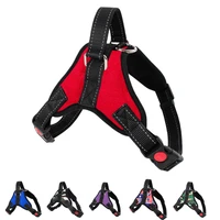 dog harness quick release vest pet puppy harness nylon material breathable pet harness for dog adjustable pet outdoor harness
