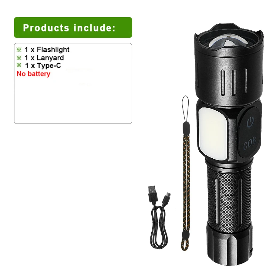 

Тактический фонарь SDT00095 COB 88W