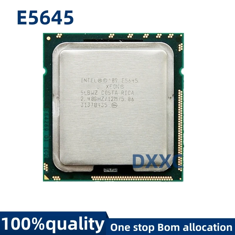 Процессор Intel Xeon E5645 2,4 ГГц LGA1366 12 МБ L3 80 Вт кэш/шестиядерный/серверный ЦПУ E5640 Процессор Intel Xeon E5645 2,4 ГГц LGA1366 12 МБ L3 80 Вт кэш/шестиядерный/серверный ЦПУ E5640