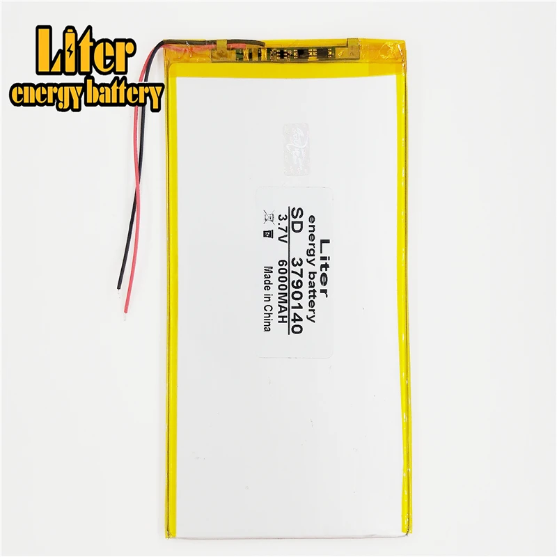 

large capacity 9inch 10.1inch 3.7 V tablet battery 6000 mah each brand tablet universal rechargeable lithium batteries 3790140