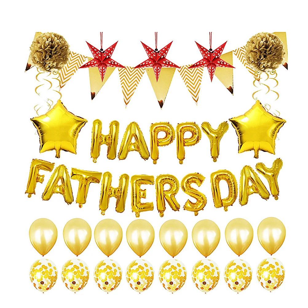 

Day Father Party Banner Balloons Happy Fathers Decorations Supplies Gifts