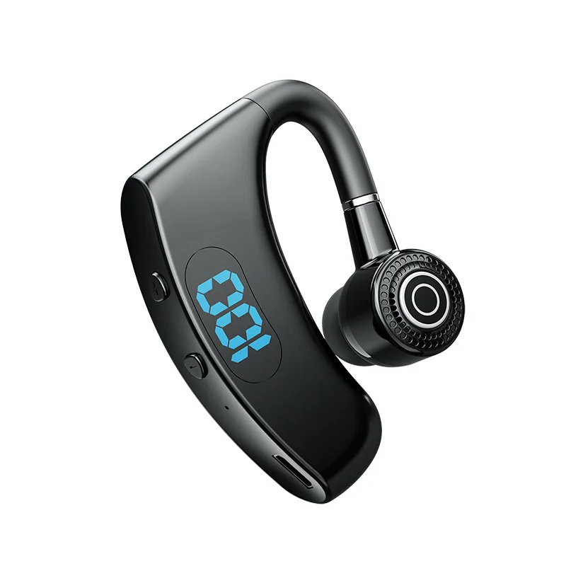 

V12 Wireless Headsets LED Display IPX Waterproof Headphones Ear hook BT 5.2 Stereo Earhook Earphones for Business, Sports