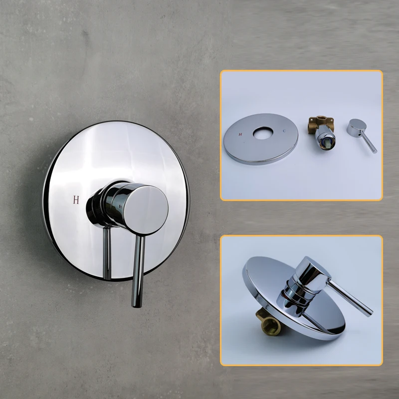 Душевая лейка для ванной комнаты Shine Chrome In Wall набор скрытых душевых клапанов