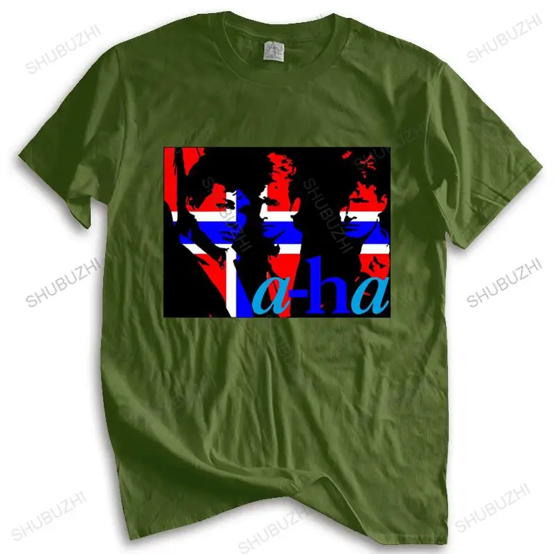 Новая модная футболка мужская с круглым вырезом футболки AHA A-HA ФУТБОЛКА POP BAND Paul