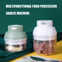 mini electric cooking machine garlic grinder multi functional garlic masher household baby food supplement cooking machine usb