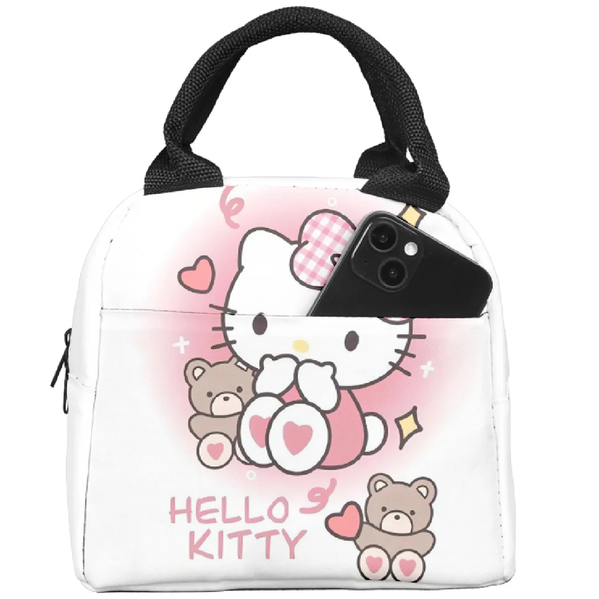 Sanrios Kawaii аниме My Melody Hello Kittys Kuromi изолированный охлаждающий Ланч-бокс сумка