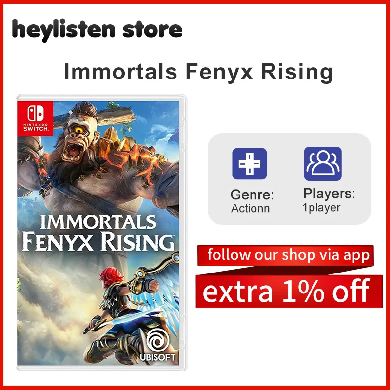 Игровые предложения Nintendo Switch-Бессмертный Fenyx поднимающийся в режиме ожидания