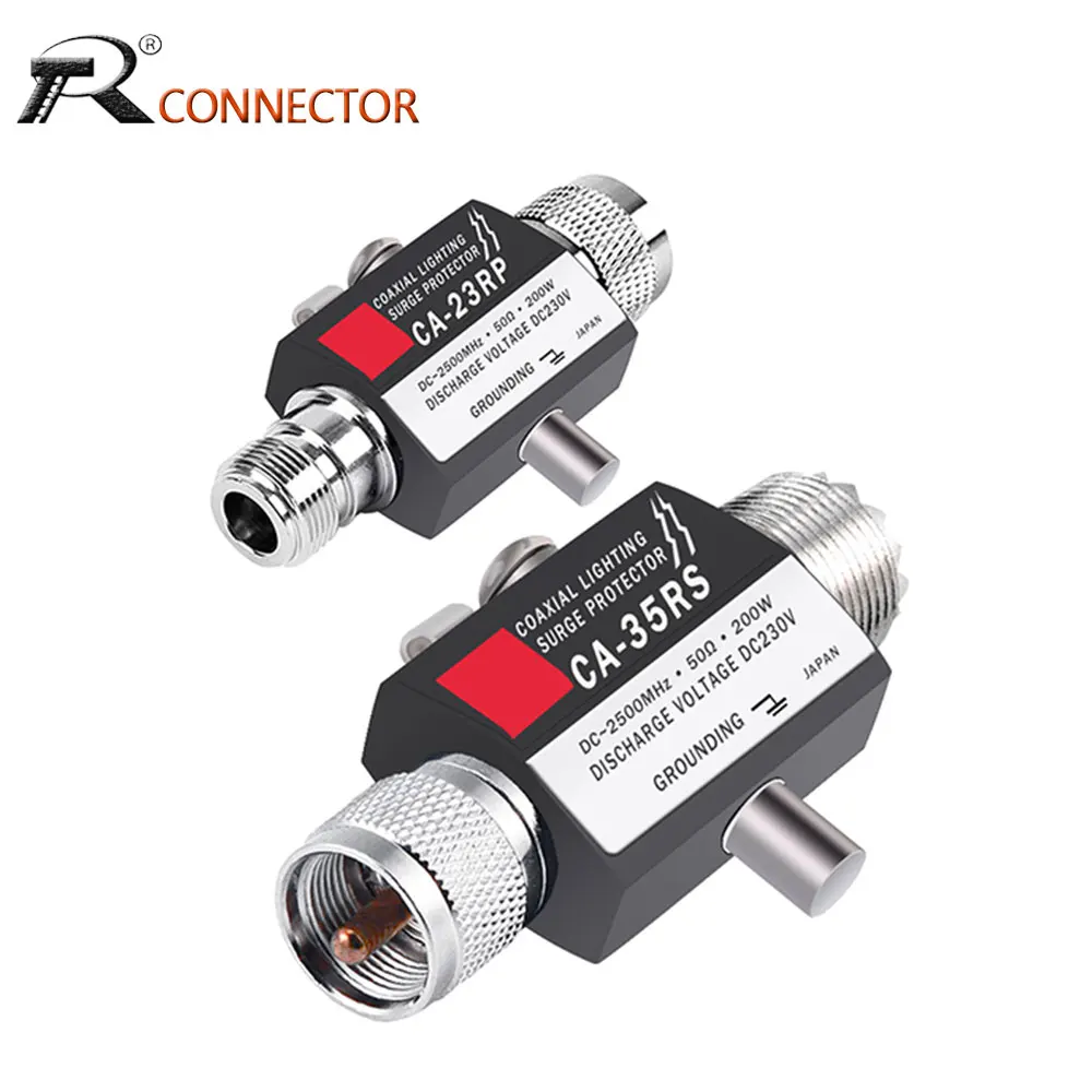 

1 шт. CA-23RP CA-35RS молниеотвод N штекер к M Женский коаксиальный UHF штыревой к UHF гнездовой разъем 400 Вт защитный разрядник